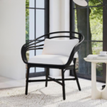 Arden Handwoven Rattan Occasional Accent Chair