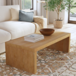 Jasper Waterfall Edge Solid Wood Coffee Table - Image 8