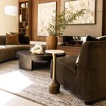 Alto Round Textured Metal Martini Accent Table
