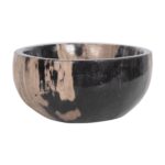 Kiena Carved Petrified Wood Oval Bowl - Image 7