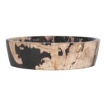 Kiena Carved Petrified Wood Oval Bowl - Image 6