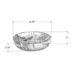 Kiena Carved Petrified Wood Oval Bowl - Image 10
