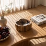 Kiena Carved Petrified Wood Organic Bowl - Image 2