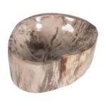 Kiena Carved Petrified Wood Organic Bowl - Image 3