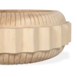 Dialah Munggur Wood Geometric Hand-Carved Decorative Bowl - Image 4