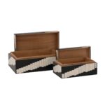 Kamari Rectangular Resin Inlay Nesting Box, Set of 2 - Image 3