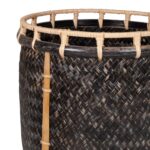 Luz Round Handwoven Rattan Storage Basket, Set of 2 - Image 6