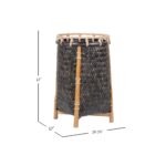Luz Round Handwoven Rattan Storage Basket, Set of 2 - Image 7
