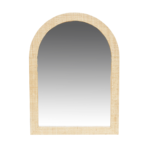 Gia Raffia Wrapped Wall Mirror, 22" - Image 9