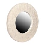 Jemma Round Capiz Shell Wall Mirror, 27" - Image 3