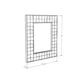 Block Rectangular Recycled Wood Wall Mirror - Image 10