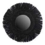 Braided Round Woven Seagrass Wall Mirror, 30" - Image 2