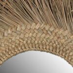 Braided Round Woven Seagrass Wall Mirror, 30" - Image 9