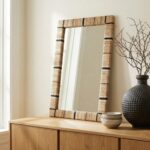 Leila Rectangular Seagrass Wall Mirror, 23"