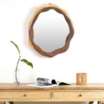 Victor Live Edge Solid Saur Wood Wall Mirror - Image 7