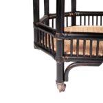 Amelia Rattan Bar Cart with Shelf - Image 6