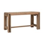 Remi Extendable Solid Wood Bench - Image 3
