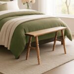 Ember Narrow Solid Wood Turned-Leg Bench - Image 2