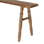 Ember Narrow Solid Wood Turned-Leg Bench - Image 5