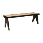 Franco Woven Cane Solid Wood Bench