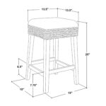 Harlow Upholstered Backless Counter Stool, Set of 2 - Image 6