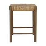 Cruz Banana Leaf Rush Counter Stool, Set of 2 - Image 5