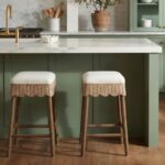 Maris Scalloped Rattan Counter Stool, Set of 2 - Image 2