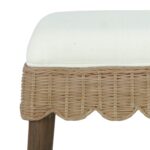 Maris Scalloped Rattan Counter Stool, Set of 2 - Image 3
