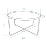 Jasmine Enamel Tray Top Coffee Table - Image 8