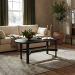 Acacia Oval Solid Wood Coffee Table - Image 9