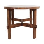 Acacia Oval Solid Wood Coffee Table - Image 5