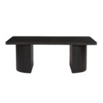 Half Moon Curved Solid Mango Wood Coffee Table - Image 4