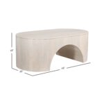 Celeste Solid Mango Wood Arch Coffee Table - Image 6