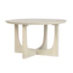 Reverse Arch Round Solid Mango Wood Coffee Table
