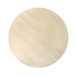 Reverse Arch Round Solid Mango Wood Coffee Table - Image 5