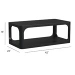 Addison Solid Mango Wood Storage Coffee Table - Image 9