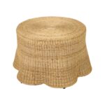 Betty Skirted Handwoven Rattan Coffee Table - Image 3