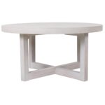 Christie Round Bayur Wood Cross-Base Coffee Table - Image 7