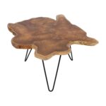 Skylar Live Edge Solid Teak Wood Coffee Table