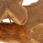 Skylar Live Edge Solid Teak Wood Coffee Table - Image 9