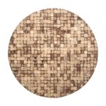 Mila Round Recycled Coconut Shell Pedestal Coffee Table - Image 10