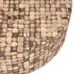 Mila Round Recycled Coconut Shell Pedestal Coffee Table - Image 12