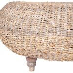 Maya Round Handwoven Abaca Coffee Table - Image 3