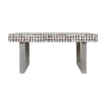 Mosaic Rectangular Recycled Coconut Shell Coffee Table - Image 3