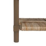 Asura Bayur Wood Coffee Table with Woven Rush Shelf - Image 6