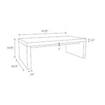 Jasper Waterfall Edge Solid Wood Coffee Table - Image 13