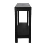 Petter Rectangular Solid Mindi Wood Console Table with Shelf - Image 3