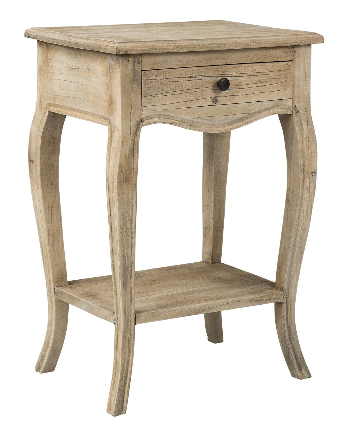 DF-PR511 Bishop Curved Leg Solid Wood Accent Table - Image 1