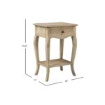 Bishop Curved Leg Solid Wood Accent Table - Image 8