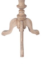Leona Solid Wood Pedestal Accent Table - Image 4